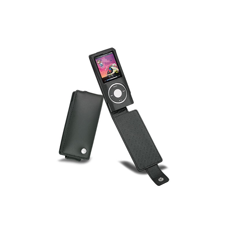 Funda de piel Apple iPod Nano 4G - nano-chromatic  - Noir ( Nappa - Black ) 