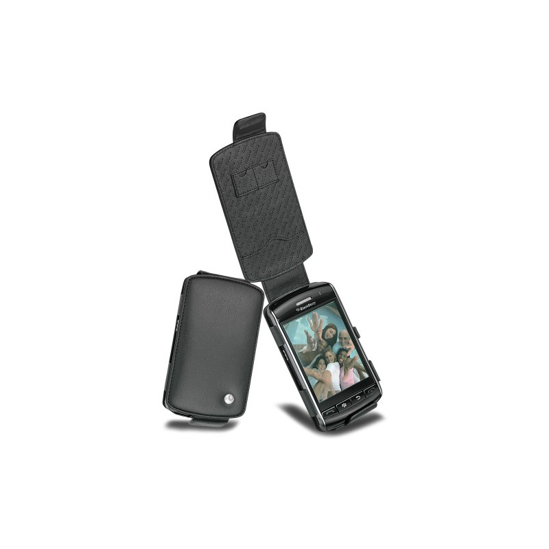 가죽 커버 BlackBerry Storm 9500  - Noir ( Nappa - Black ) 
