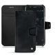 Custodia in pelle Wiko Wim - Dark vintage ( Roughtcut - Black#5256 ) 