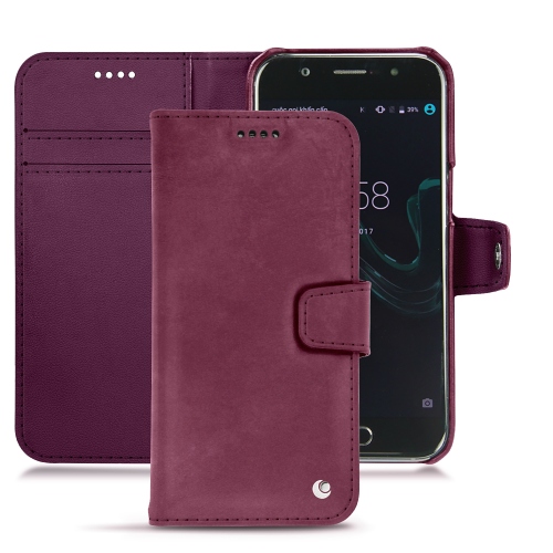 Custodia in pelle Wiko WimPrune vintage ( Pantone #612434 ) 
