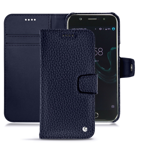 Lederschutzhülle Wiko WimCobalt ( Pantone #2b253f ) 