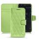 Custodia in pelle Wiko Wim - Vert olive - Couture ( Nappa - Pantone 578U ) 