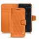 Custodia in pelle Wiko Wim - Orange - Couture ( Nappa - Pantone 1495U ) 