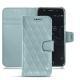 Lederschutzhülle Wiko Wim - Bleu ciel - Couture ( Nappa - Pantone 277C ) 