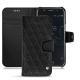 가죽 커버 Wiko Wim - Ebène - Couture ( Sleek P C12 - Black ) 