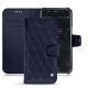 Housse cuir Wiko Wim - Cobalt - Couture ( Pantone 2766C ) 