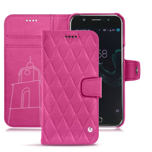 가죽 커버 Wiko WimRose BB - Couture ( Pantone #DB599F )