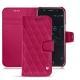 Lederschutzhülle Wiko Wim - Rose fluo - Couture