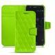 가죽 커버 Wiko Wim - Vert fluo - Couture