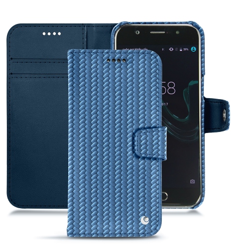Capa em pele Wiko WimAbaca ishia ( Pantone #395775 ) 