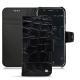 Custodia in pelle Wiko Wim - Crocodile nero
