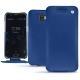 Housse cuir Wiko Wim - Bleu océan ( Nappa - Pantone 293C ) 