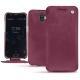 Housse cuir Wiko Wim - Prune vintage ( Pantone 512C ) 