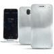 Wiko Wim leather case - Platinium ( Pantone 877C ) 