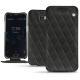 Funda de piel Wiko Wim - Noir - Couture ( Nappa - Black ) 