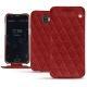 Funda de piel Wiko Wim - Tomate - Couture ( Pantone 187C ) 
