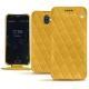 Housse cuir Wiko Wim - Jaune soulèu - Couture