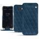 Lederschutzhülle Wiko Wim - Blu mediterran - Couture