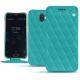 Housse cuir Wiko Wim - Bleu fluo - Couture