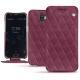 硬质真皮保护套 Wiko Wim - Prune vintage - Couture