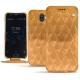 Housse cuir Wiko Wim - Or Maïa - Couture