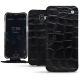 Custodia in pelle Wiko Wim - Crocodile nero