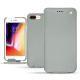 Housse cuir Apple iPhone 8 Plus - Gris ( Nappa - Pantone W428C ) 