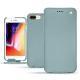 가죽 커버 Apple iPhone 8 Plus - Bleu ciel ( Nappa - Pantone 277C ) 