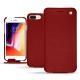 가죽 커버 Apple iPhone 8 Plus - Tomate ( Pantone 187C ) 