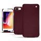 Apple iPhone 8 Plus leather case - Lie de vin ( Pantone 5115C ) 