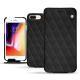 Housse cuir Apple iPhone 8 Plus - Noir - Couture ( Nappa - Black ) 