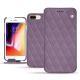 가죽 커버 Apple iPhone 8 Plus - Lilas - Couture ( Nappa - Pantone 2645U ) 