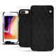 Housse cuir Apple iPhone 8 Plus - Ebène - Couture ( Sleek P C12 - Black ) 