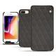 Funda de piel Apple iPhone 8 Plus - Anthracite - Couture ( Pantone 424C ) 