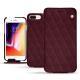 Funda de piel Apple iPhone 8 Plus - Lie de vin - Couture ( Pantone 5115C ) 