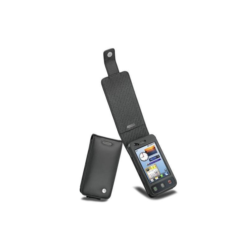 Custodia in pelle LG KC910 Renoir  - Noir ( Nappa - Black ) 