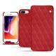 Lederschutzhülle Apple iPhone 8 Plus - Rouge troupelenc - Couture