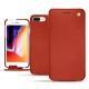 Apple iPhone 8 Plus leather case - Arange clouquié