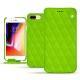 Apple iPhone 8 Plus leather case - Vert fluo - Couture