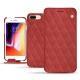 Lederschutzhülle Apple iPhone 8 Plus - Cerise vintage - Couture