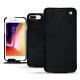 Apple iPhone 8 Plus leather case - Dark vintage ( Roughtcut - Black#5256 ) 