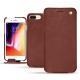 Apple iPhone 8 Plus leather case - Passion vintage ( Glutton - Red ) 