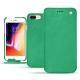 Apple iPhone 8 Plus leather case - Menthe vintage ( Pantone 562C ) 