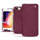 Apple iPhone 8 Plus leather case - Prune vintage ( Pantone 512C ) 