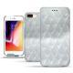 Apple iPhone 8 Plus leather case - Platinium - Couture