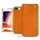 Housse cuir Apple iPhone 8 Plus - Abaca arancio