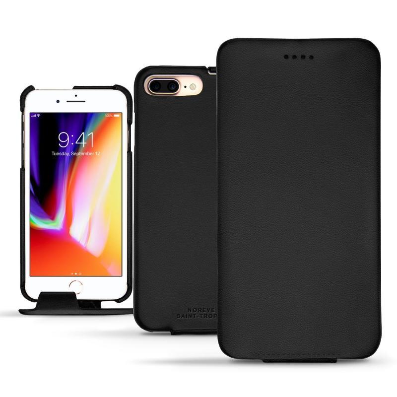 Lederschutzhülle Apple iPhone 8 Plus - Noir PU