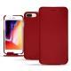 Apple iPhone 8 Plus leather case - Rouge PU