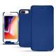 가죽 커버 Apple iPhone 8 Plus - Bleu Océan PU