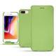 Apple iPhone 8 Plus leather case - Vert olive PU